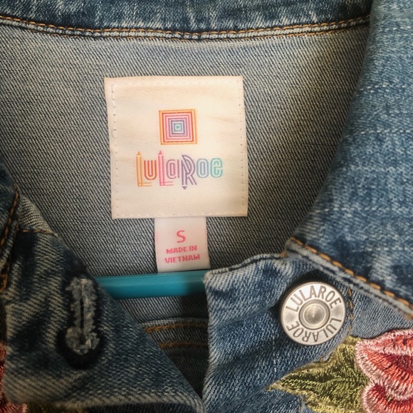 LuLaRoe Harvey Jean Jacket - Picture 4 of 4